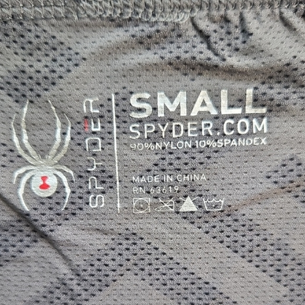 Spyder Gray Boxer Briefs with Geometric Design - Picture 2 of 4